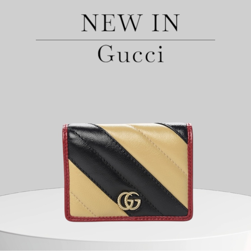 GUCCI 
Azalea Calfskin Matelasse Diagonal Patchwork Torchon GG Marmont